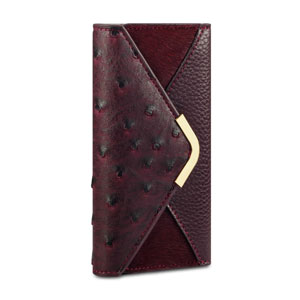 Covert Suki Leather Style Purse Case for iPhone 5S / 5 - Maroon