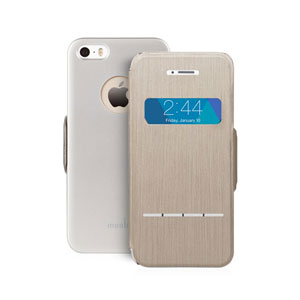 Moshi SenseCover for iPhone 5S / 5 - Brushed Titanium