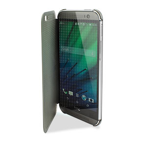 Official HTC One M8 Dot View Case - Grey