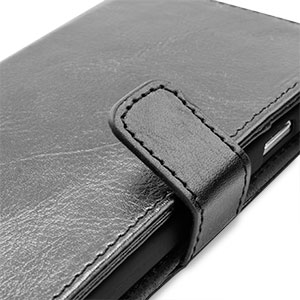 Wallet Stand Case for Samsung Galaxy S5 - Black