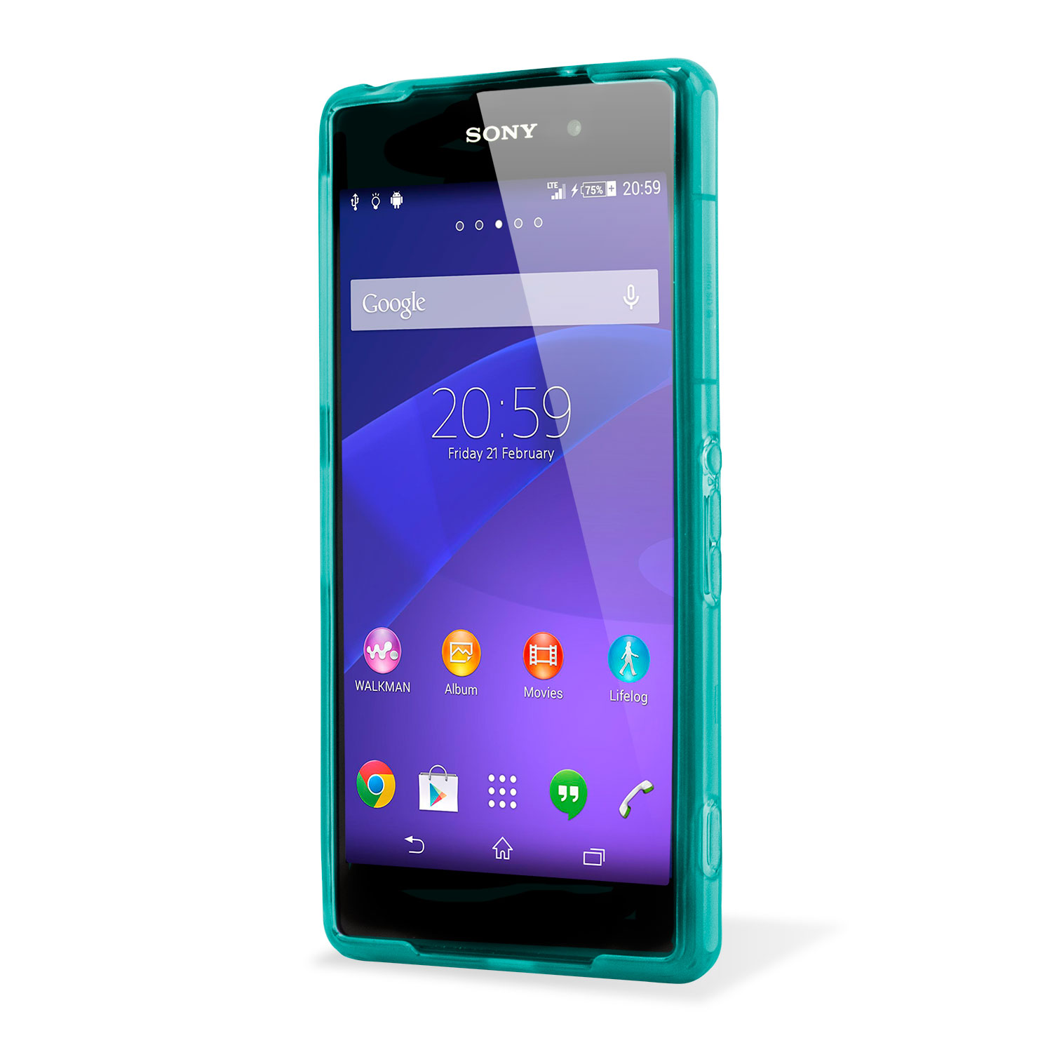 FlexiShield Skin for Sony Xperia Z2 - Light Blue