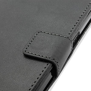 Adarga Leather-Style Wallet Stand Case for OnePlus One - Black