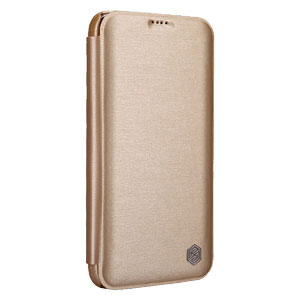 Nillkin Rain Samsung Galaxy S5 Leather-Style Wallet Case - Gold