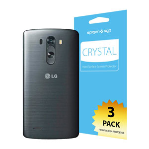 Spigen Crystal LG G3 Screen Protector - Three Pack