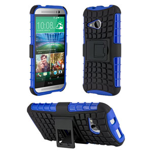 ArmourDillo Hybrid HTC One Mini 2 Protective Case - Blue