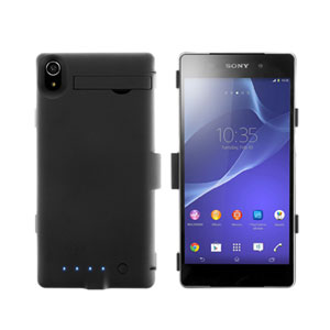 enCharge Sony Xperia Z2 Power Jacket Hard Case 4500mAh - Black