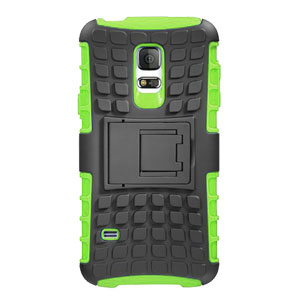 Encase ArmourDillo Samsung Galaxy S5 Mini Protective Case - Green