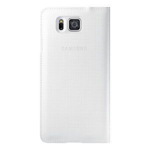 Official Samsung Galaxy Alpha Flip Cover - White