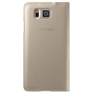 Official Samsung Galaxy Alpha Flip Cover - Gold