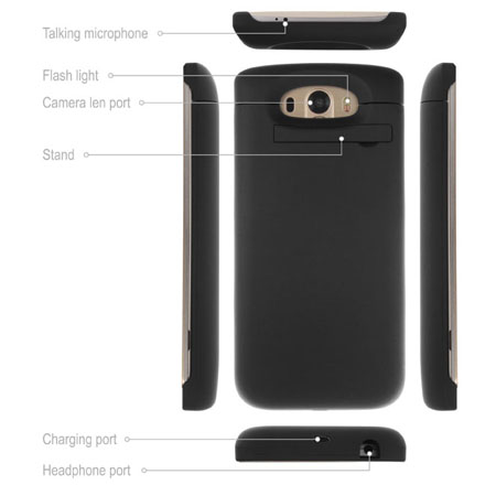 Power Jacket Case 3800mAh for LG G3 - Black