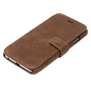 Zenus Vintage Diary iPhone 6 Case - Dark Brown