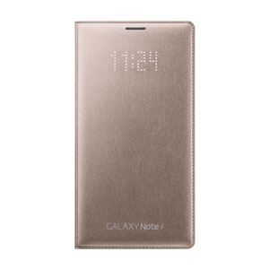Official Samsung Galaxy Note 4 LED Cover - Gold