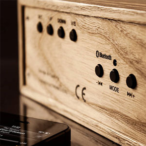 Gingko Music Click Clock - Orange LED