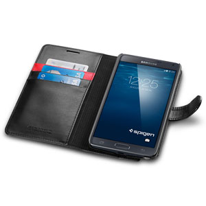 Spigen Samsung Galaxy Note 4 Wallet S Case - Black 