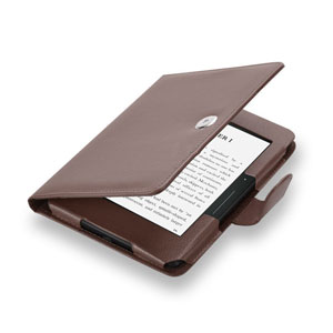Encase Leather Style Amazon Kindle Voyage Folio Case - Brown
