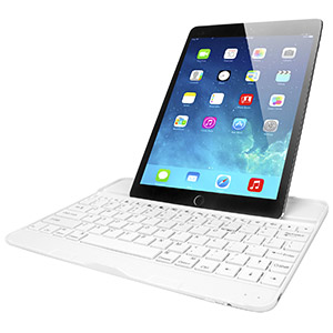 Encase Ultra-Thin Bluetooth Keyboard iPad Air 2 Cover - Silver