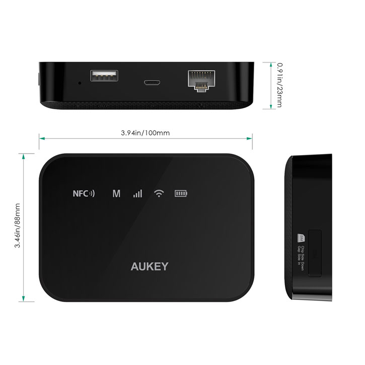 Aukey 3-in-1 Wireless Travel Router & 5,200mAh Power Bank