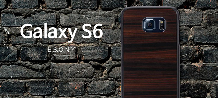 Man&Wood Samsung Galaxy S6 Wooden Case - Ebony