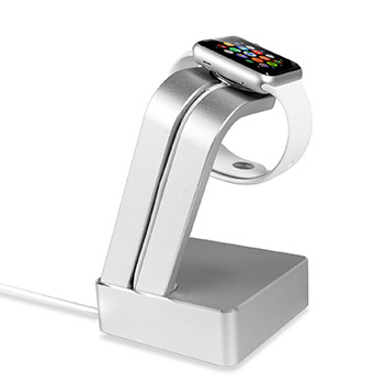 Olixar Apple Watch Aluminum Charging & Display Stand - Silver