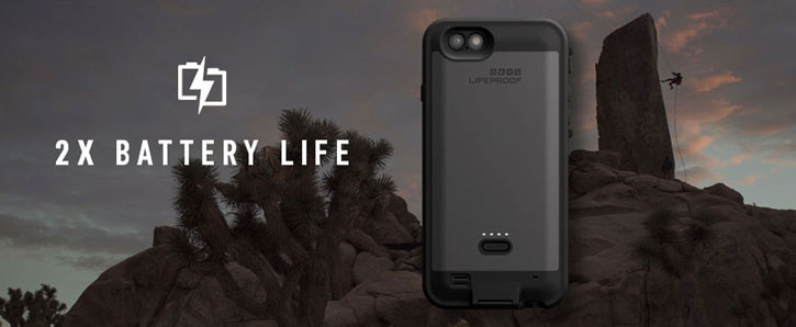 LifeProof Fre Power iPhone 6 Waterproof Battery Case - Black