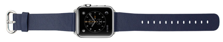 Genuine Leather Apple Watch Strap - 38mm - Blue