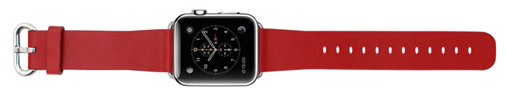 Genuine Leather Apple Watch Strap - 38mm - Red