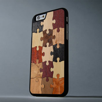 Carved Wooden Random Puzzle iPhone 6S Case - Matte Black
