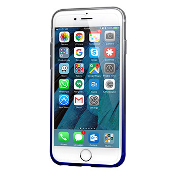 FlexiLoop iPhone 6S Gel Case with Finger Holder - Blue Fade