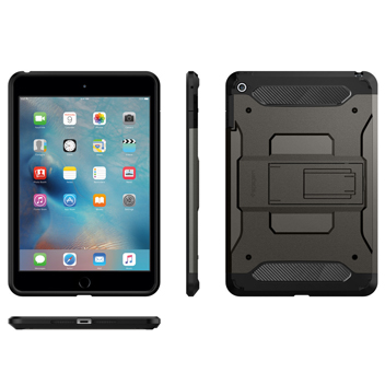 Spigen Tough Armor iPad Mini 4 Case - Smooth Black