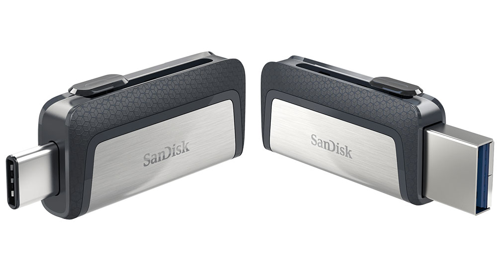 SanDisk Dual USB & USB-C Memory Drive - 32GB