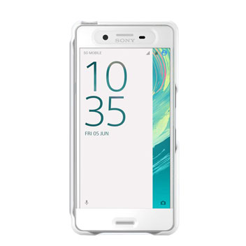 Official Sony Xperia X Performance Style Cover Touch Case - White