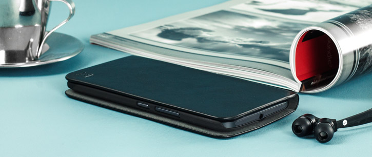 Olixar Leather-Style HTC 10 Flip Cases - Black