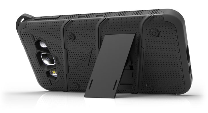 Zizo Bolt Series Samsung Galaxy J1 2016 Tough Case & Belt Clip - Black