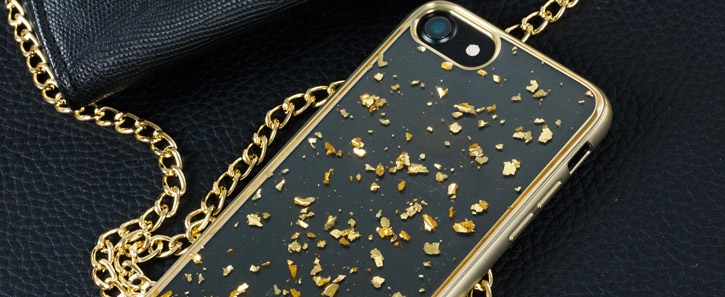 Prodigee Scene Treasure iPhone 7 Case - Gold Sparkle