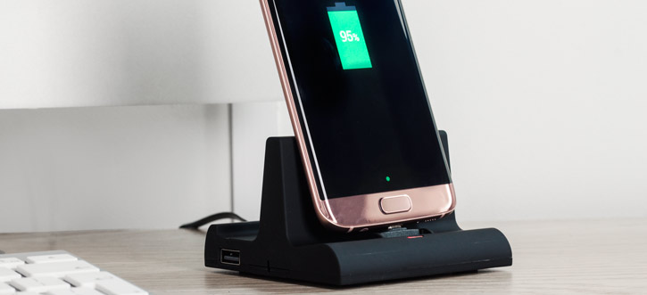 Universal Micro USB Charge And Sync Desktop Dock - Black