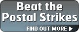 Beat the Royal Mail Postal Strike - Guaranteed next working day delivery