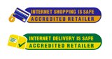 Internet Shopping Is Safe and Internet Delivery Is Safe accredited retailer logos