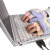 USB Heating Gloves -Purple