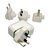 Jivo World Power Dual USB  - International Travel Charger - White