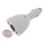 Single Cigarette Lighter Adapter with Twin USB Port - White