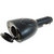Twin USB and Cigarette Car Charger Adaptor - Black