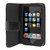 iPod Touch 2G Leather Wallet Case - Black