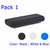 Silicone Cases - iPod Shuffle 3G - Black, White And Blue