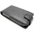 HTC Touch HD Leather Flip Case - Black