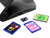 Non Slip Holder With Card Reader + Charger - Black