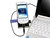 Non Slip Holder With Card Reader + Charger - Black
