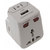 PowerWise World Travel Adapter With USB