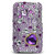 iPod Touch 2/3G Diamante Back Cover - Purple Hearts