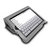 CaseCrown iPad Canvas Horizontal Flip Stand - Silver