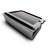 CaseCrown iPad Canvas Horizontal Flip Stand - Silver